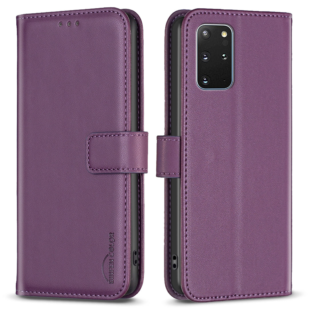 BINFEN COLOR BF17 For Samsung Galaxy S20 Plus 4G / 5G Slim-Fit Phone Cover Stand Magnetic Wallet PU Leather Phone Case BINFEN COLOR BF17 For Samsung Galaxy S20 Plus 4G / 5G Slim-Fit Phone Cover Stand Magnetic Wallet PU Leather Phone Case